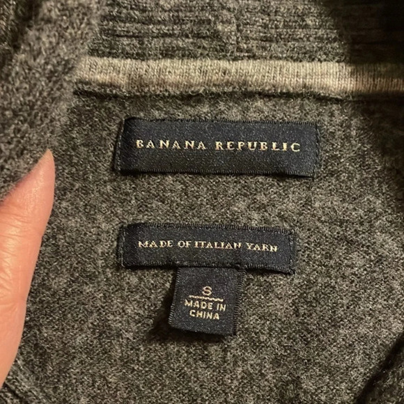 Banana Republic Italian Yarn Merino Wool Sweater Small Gorpcore Preppy Career - Picture 5 of 7